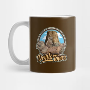 Prairie Dogs Devils Tower National Park Monument Wyomi Mug